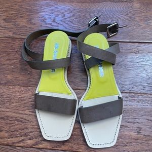 Jil sander ankle tie sandals